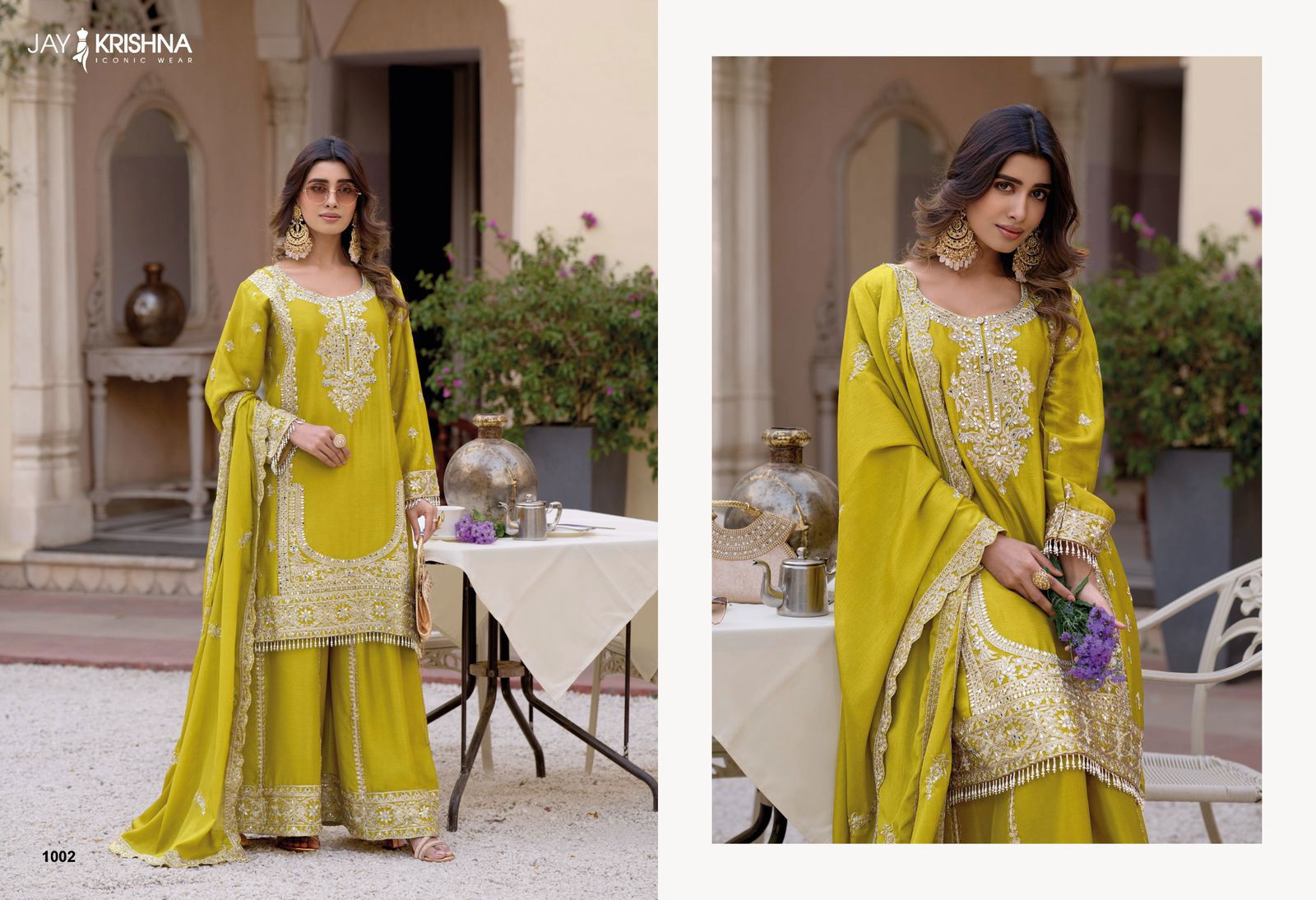 Readymade 1 By Your Choice Chinon Designer Suits Surat Wholesale Market